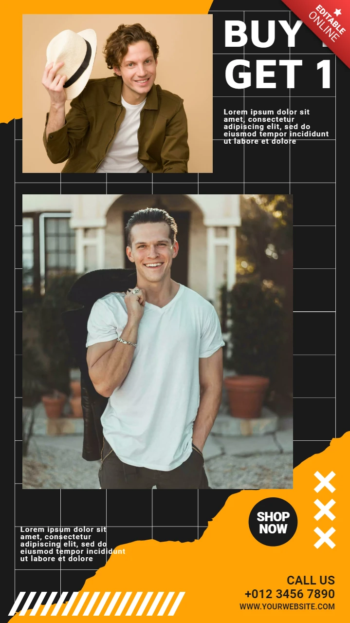Buy 1 Get 1 Offer Instagram Story Post Design Template