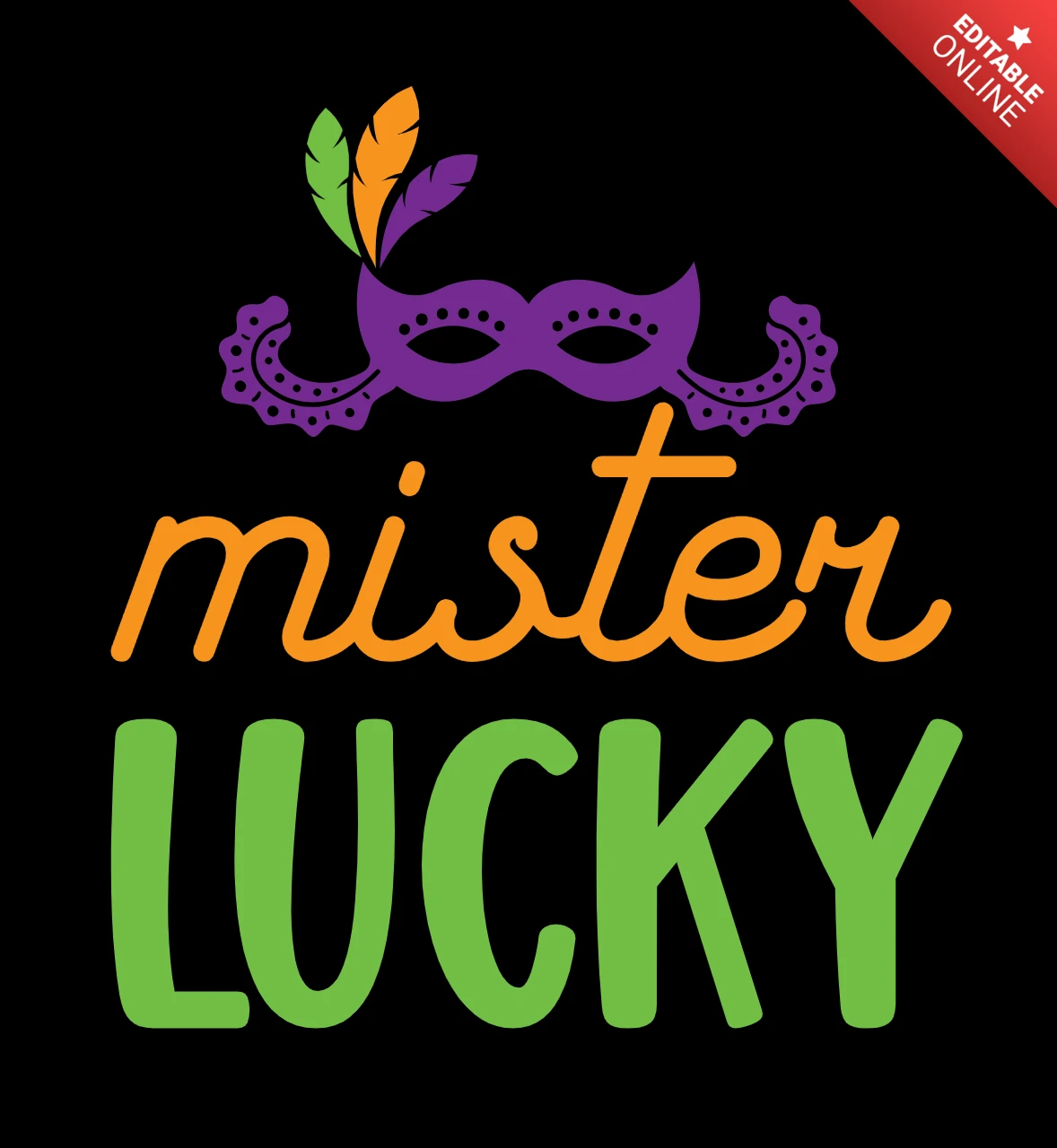 Colorful Carnival Design Template for 'Mister Lucky' Theme