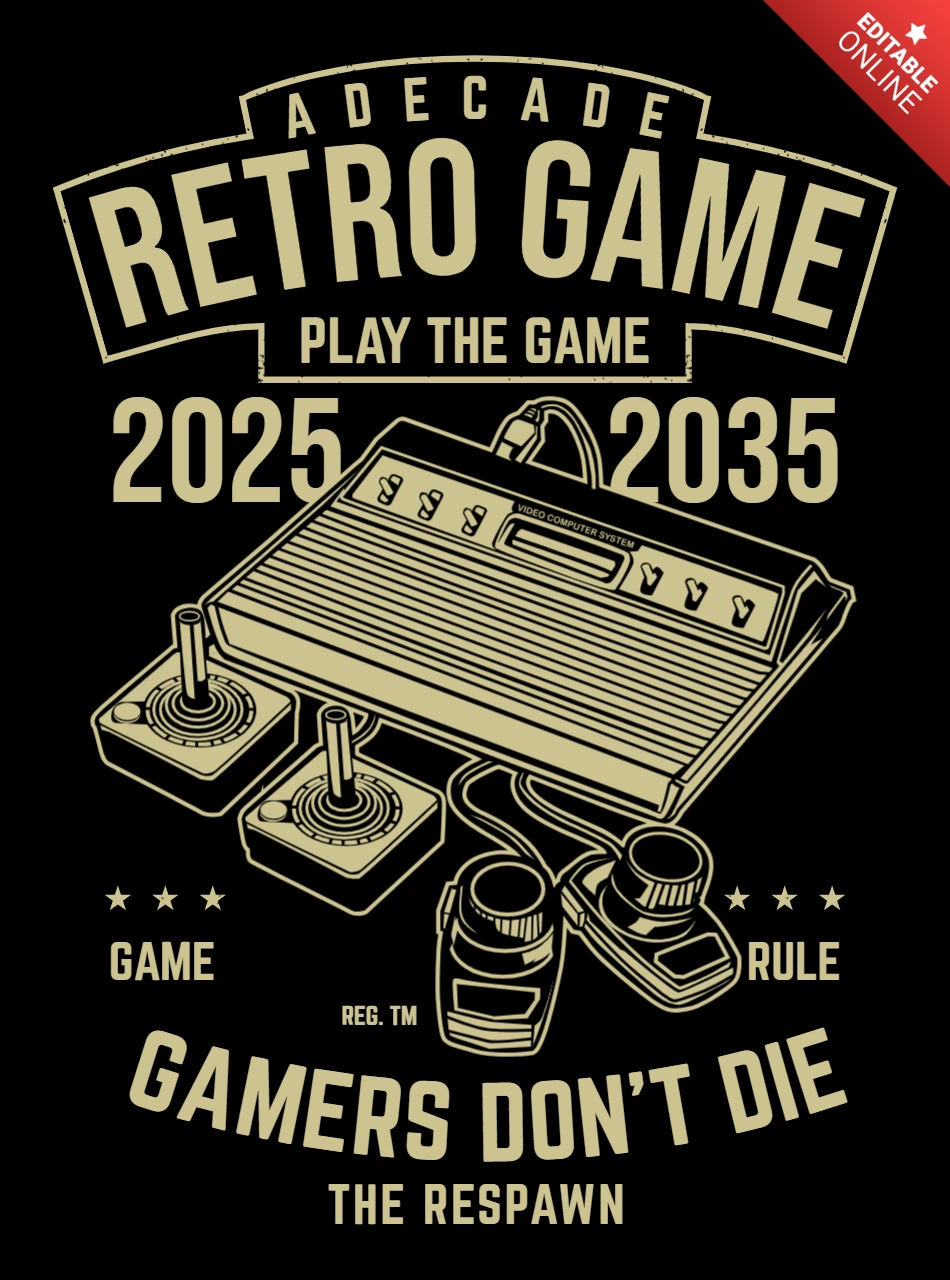 Ontwerpsjabloon retro t-shirt