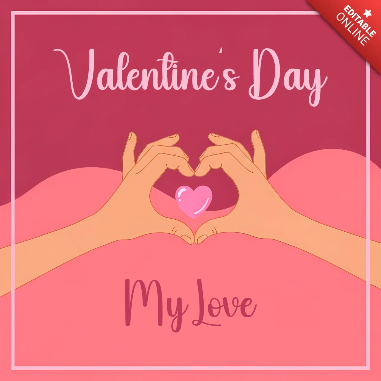 Valentinstag Liebesdesign Vorlage für Grußkarten