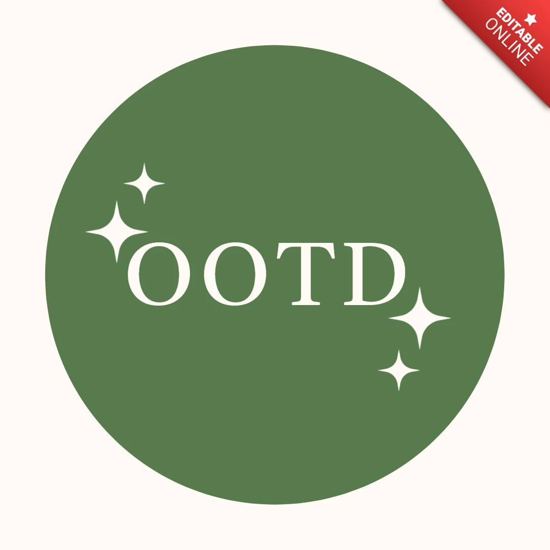Ootd minimalistyczny szablon okładki wyróżniającej historię na Instagramie
