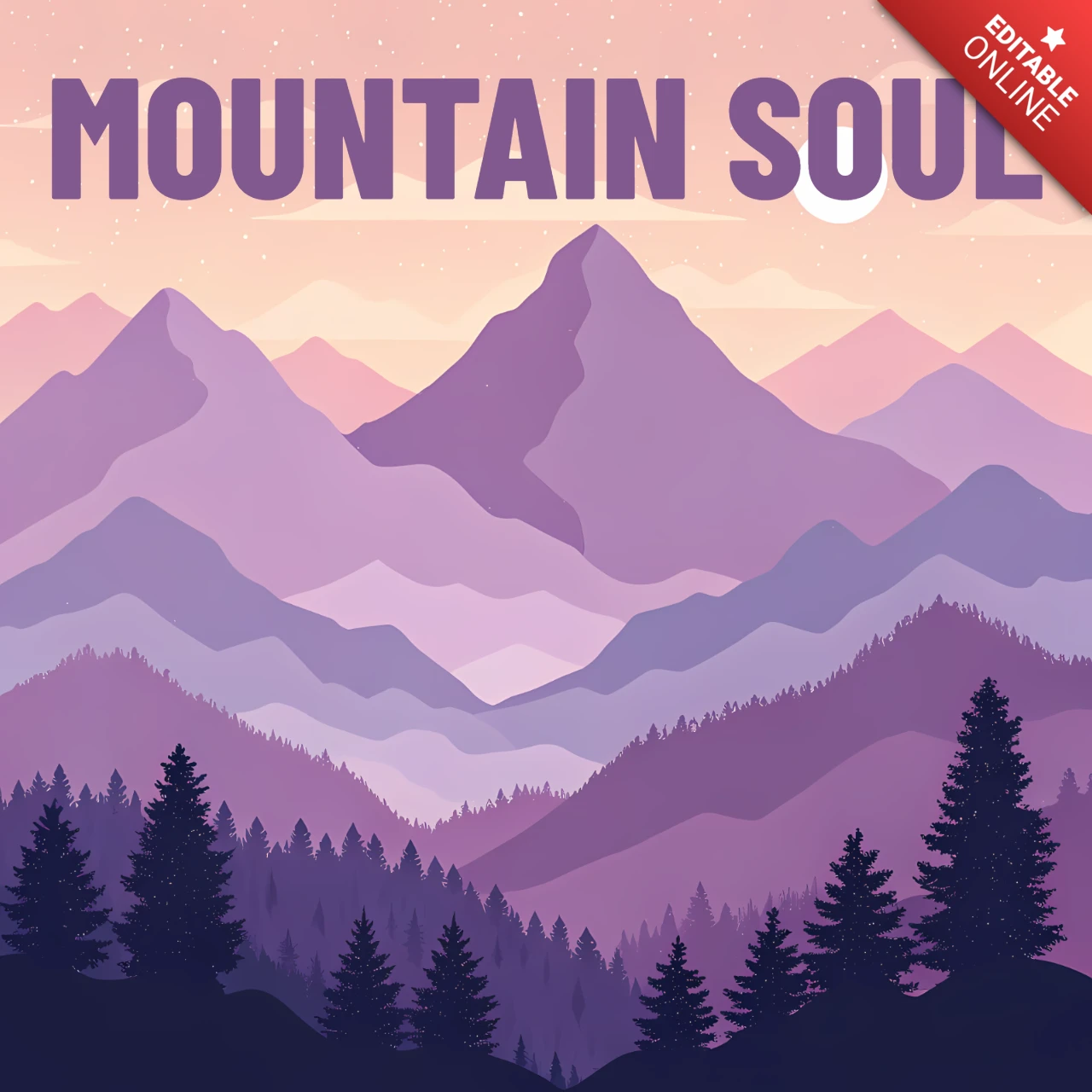 Mountain Soul Design Template for Nature-Inspired Apparel