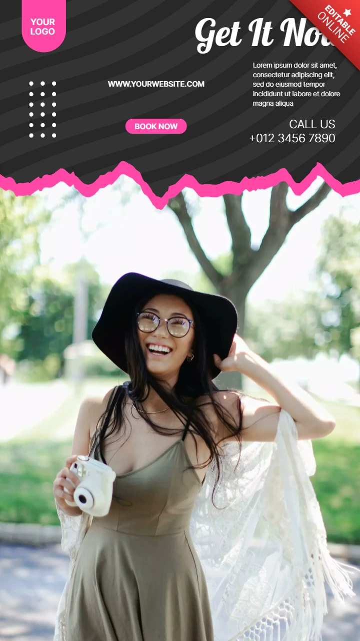 Woman Fashion Social Media Story Design Template