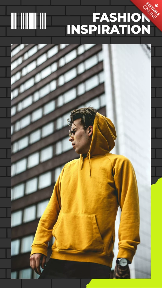 Modello moderno di progettazione della storia dei social media della moda di strada