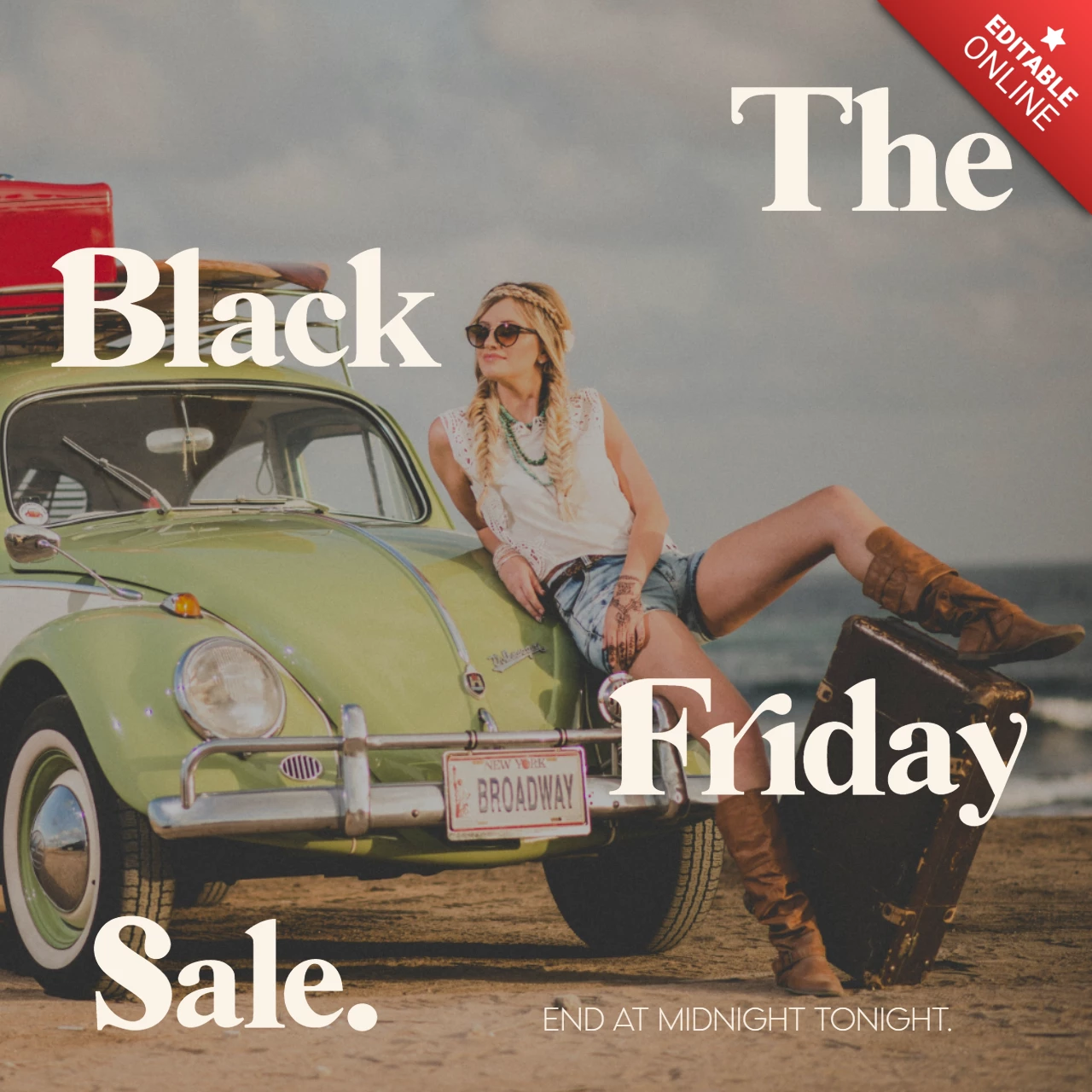 Black Friday Vintage Instagram Post Template