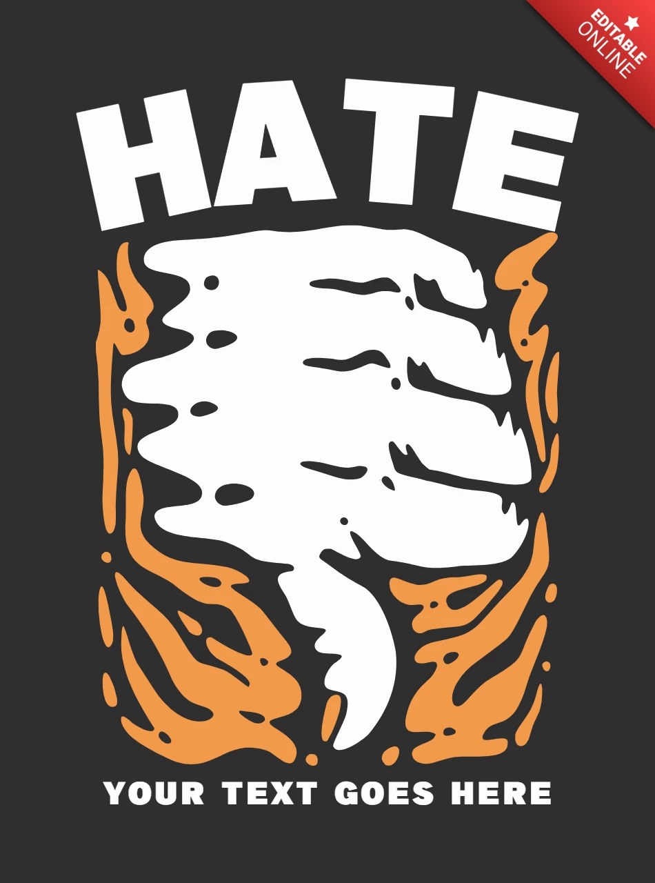 Modelo de design de camiseta vintage com o polegar para baixo