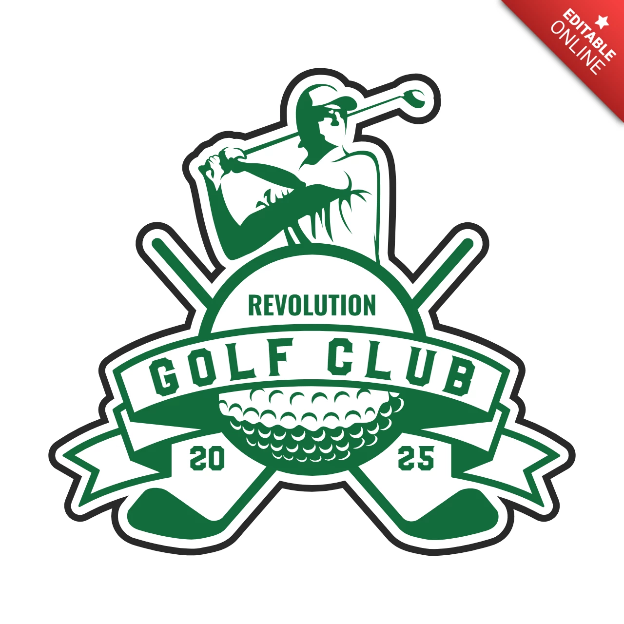 Golf Club Logo Design Template