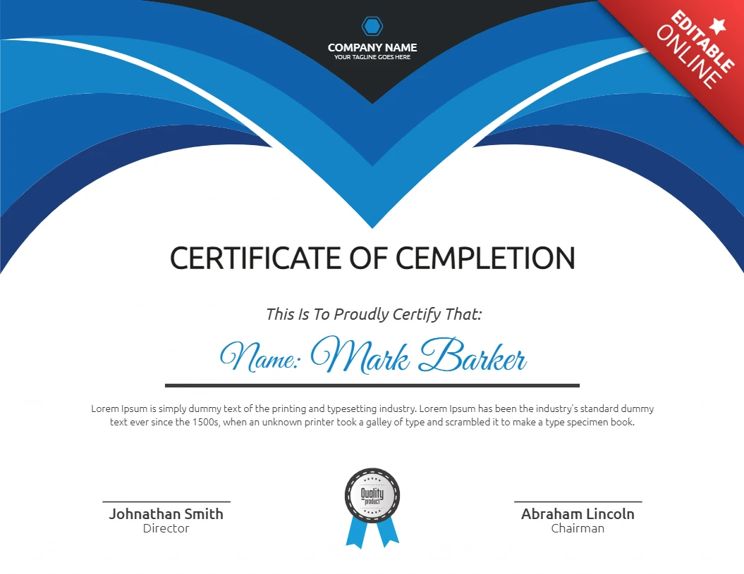 Abstracte moderne zakelijke certificaat post ontwerpsjabloon