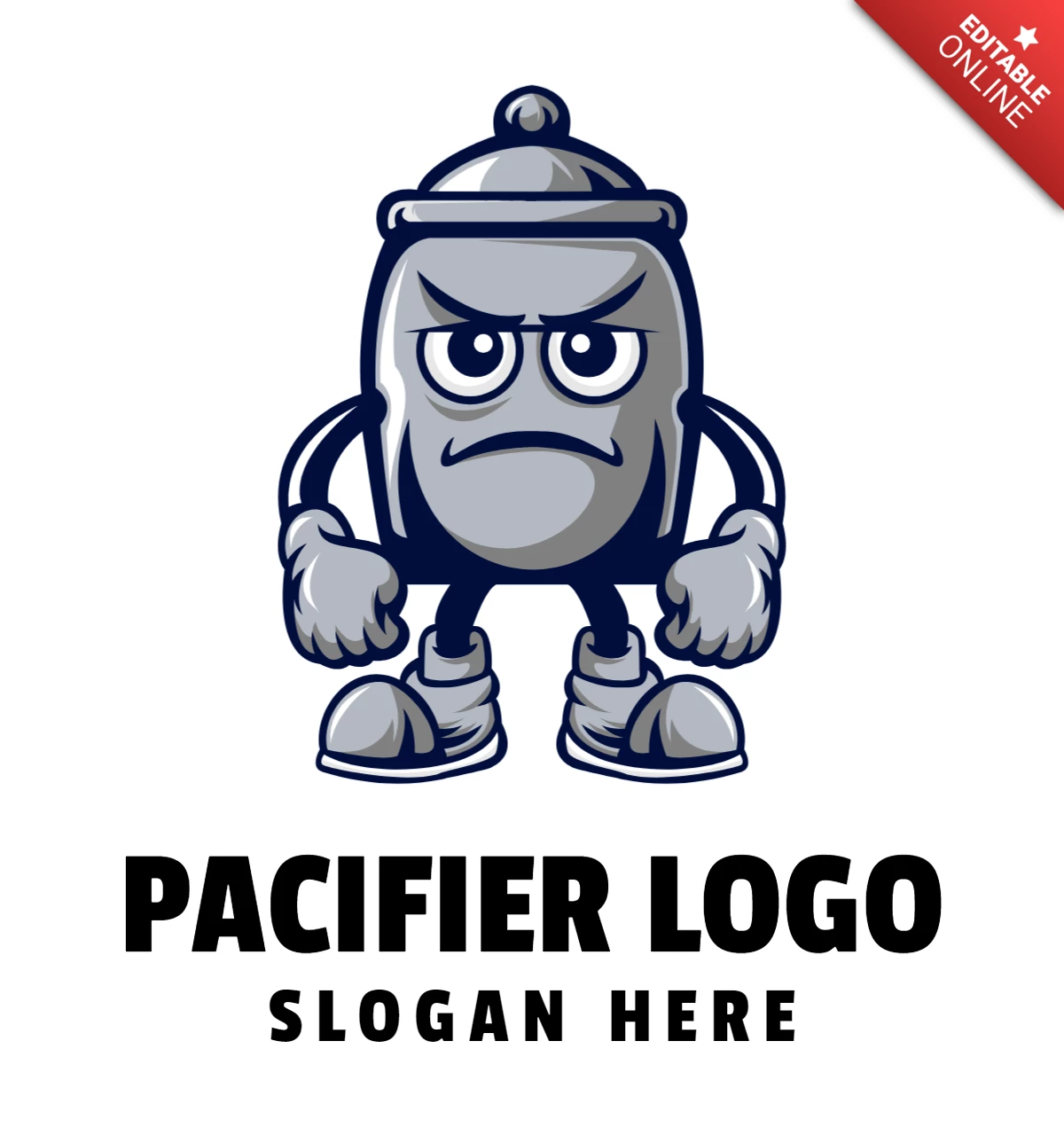Schnuller-Logo-Design-Vorlage