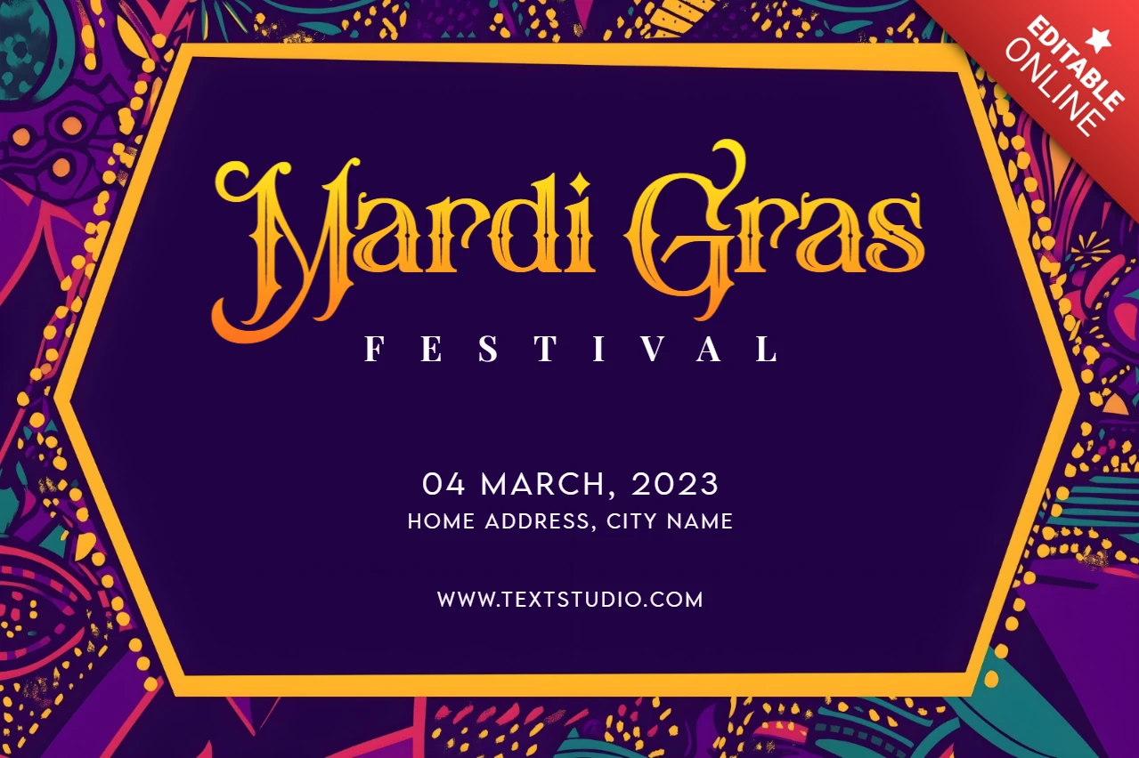 Fête du Mardi gras avec masques et plumes colorés