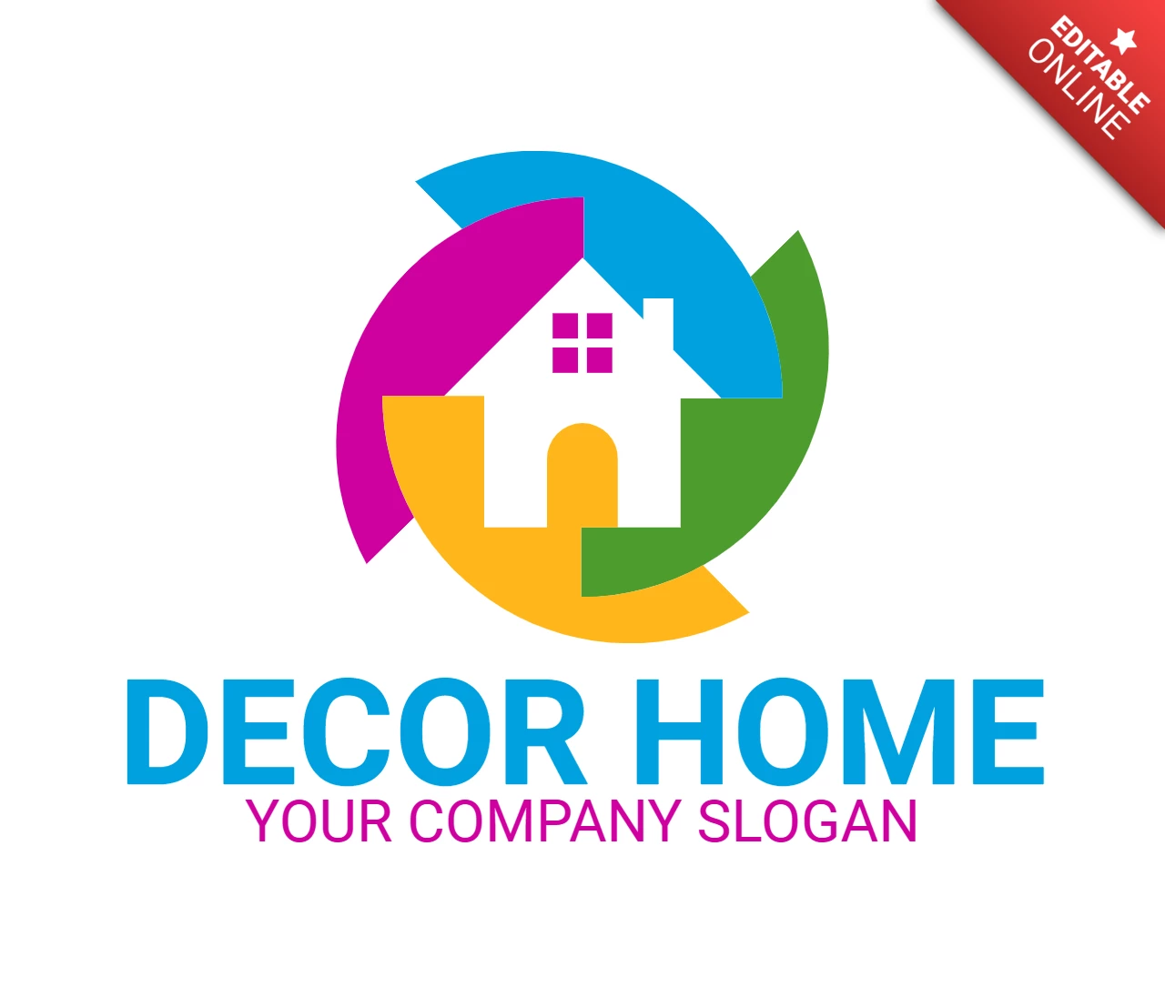 Szablon projektu logo Decor home