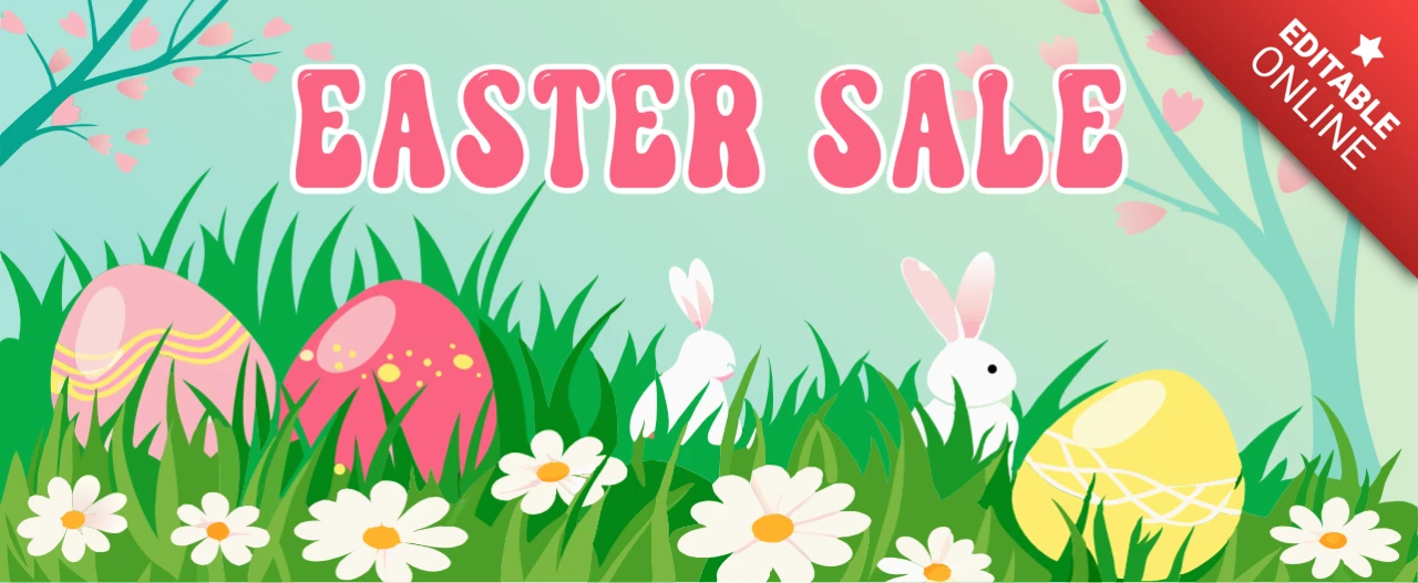 Bunte Ostern Verkauf Design-Vorlage für den Frühling Promotionen