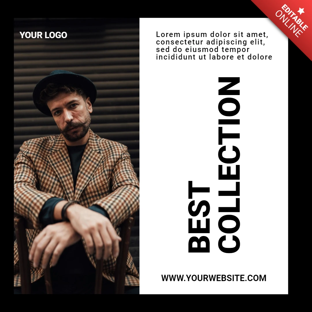 Beste Sammlung Mode Anzeige Social Media Post Design Vorlage