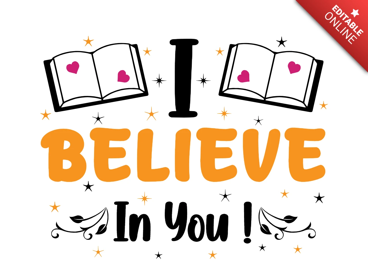 I Believe In You Teacher T-Shirt Design Template