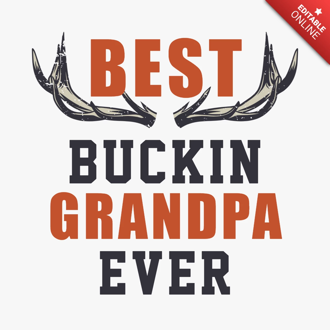 Le meilleur grand-père de tous les temps avec des cornes de cerf modèle de t-shirt
