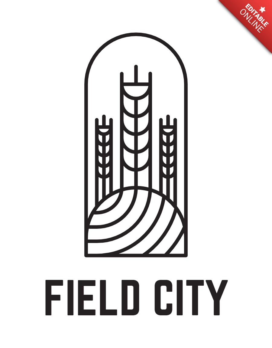Plantilla de diseño del logotipo de Field City