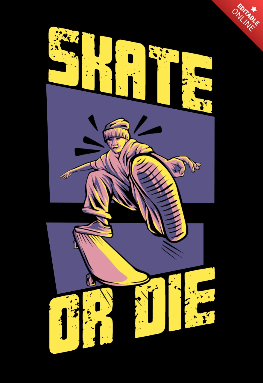 Skate ou meurs le frisson ultime du design de vêtements de culture skateboard