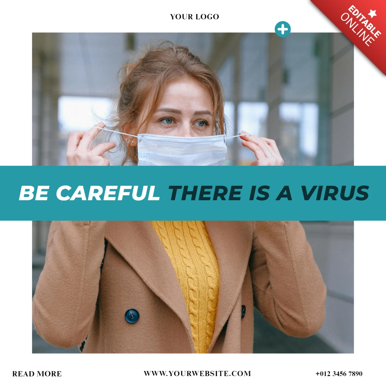 Hospital and Healthcare Advertising Social Media Post Design Template