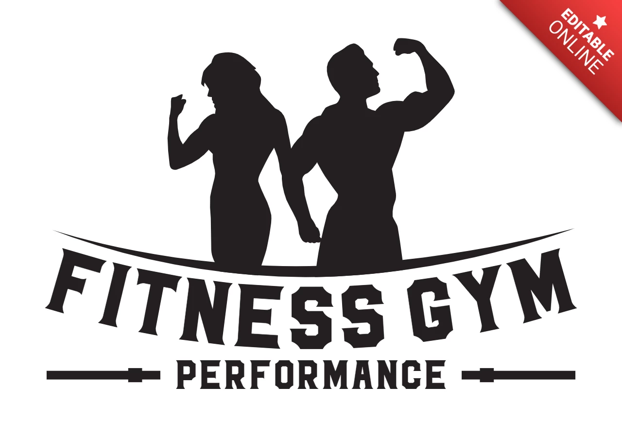 Fitness Center Logo Design Template