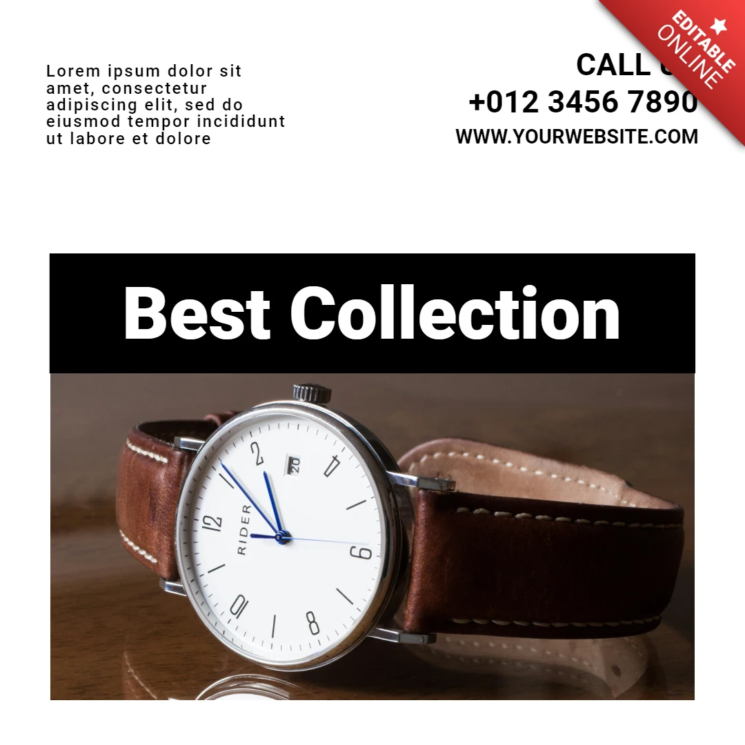 Best Collection Watch Sale Instagram Post Design Template