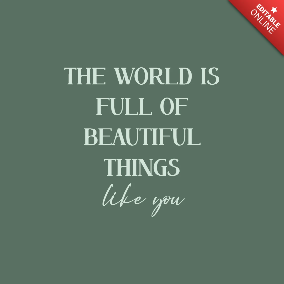 Self Love Quote Instagram Post Design Template