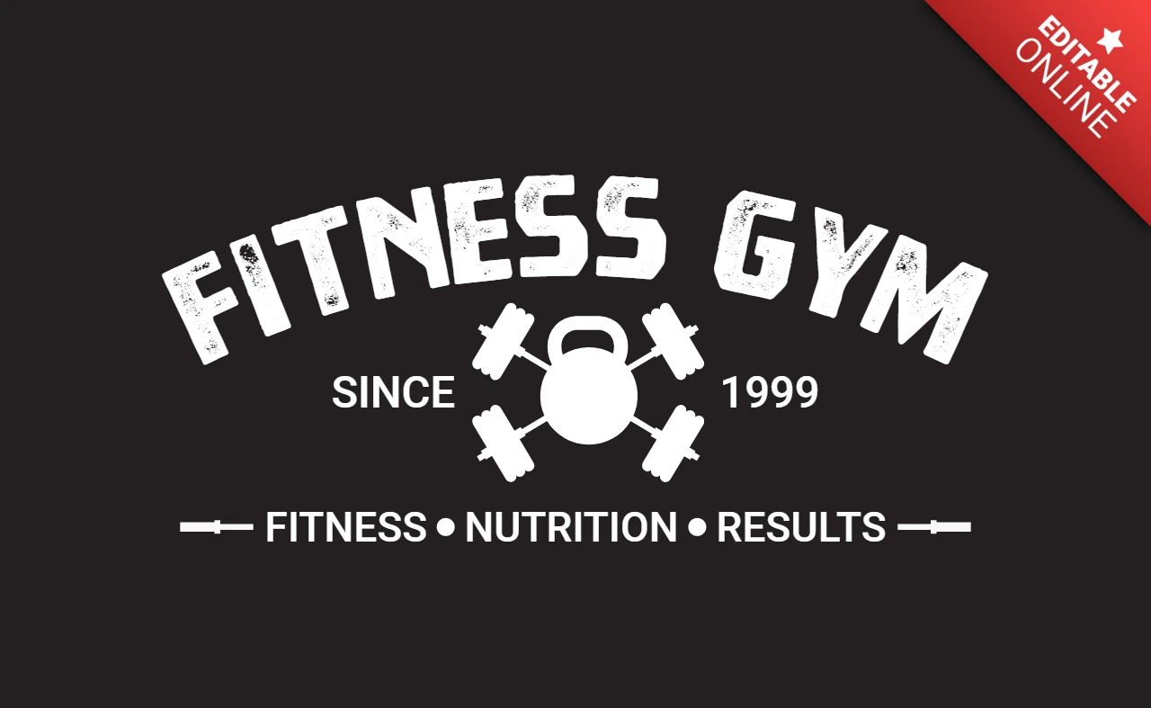 Fitness Gym Bodybuilder Logo Design Template