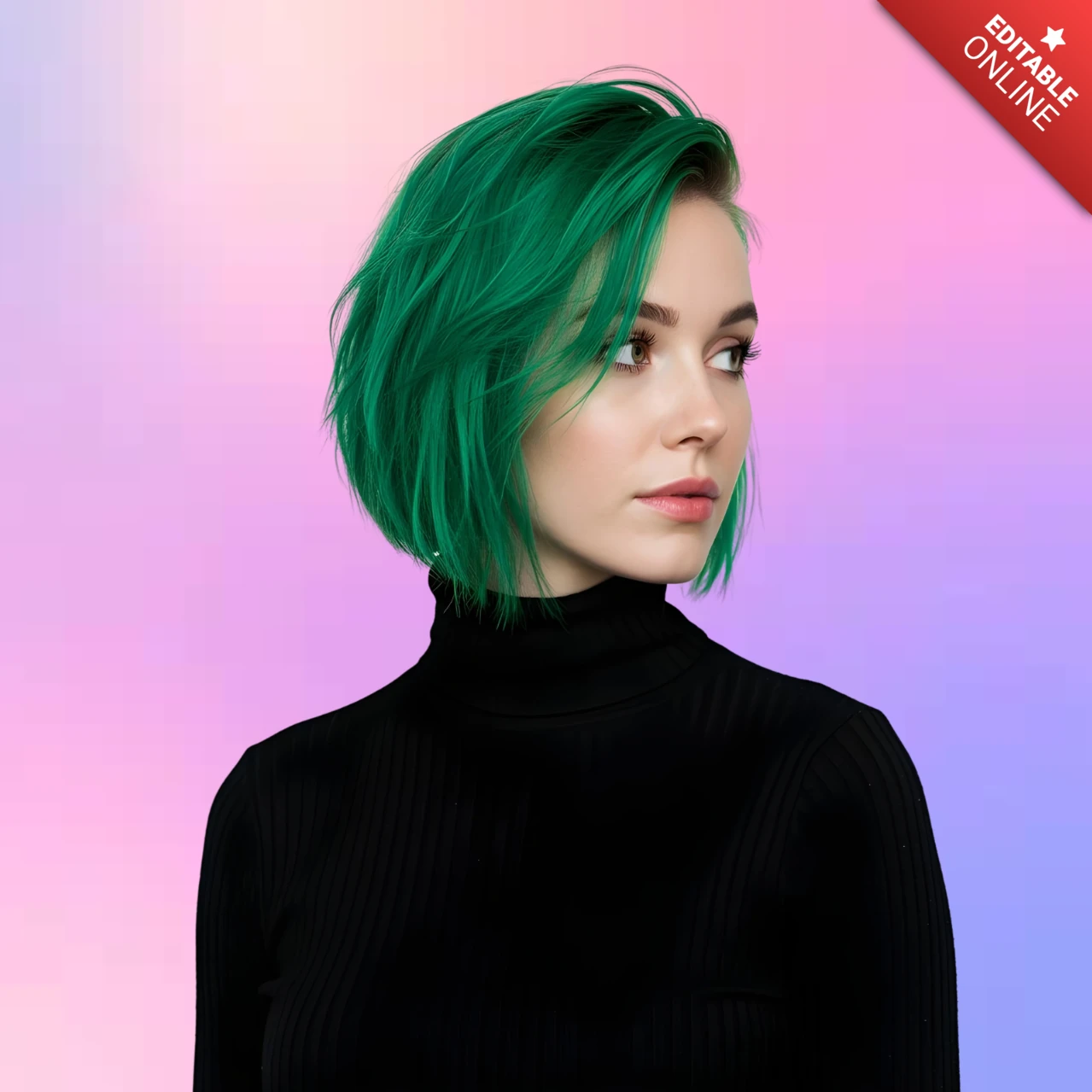 Plantilla de diseño de tintes de moda para una estética moderna