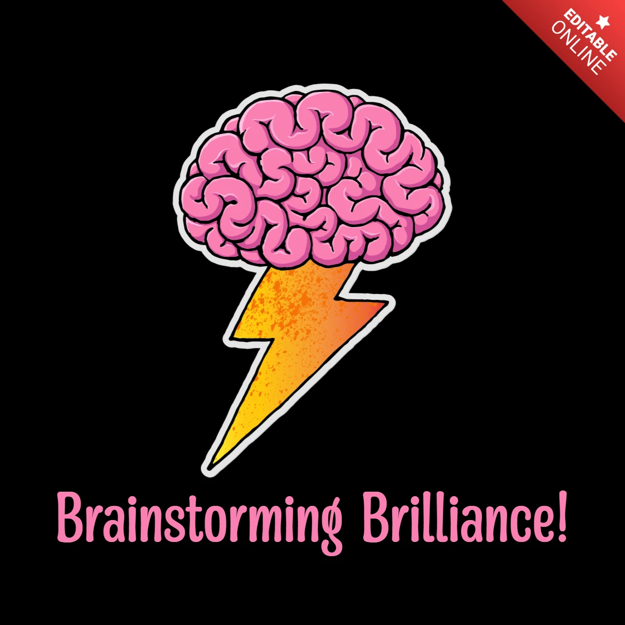 Modello di design Brainstorming Brilliance per progetti creativi