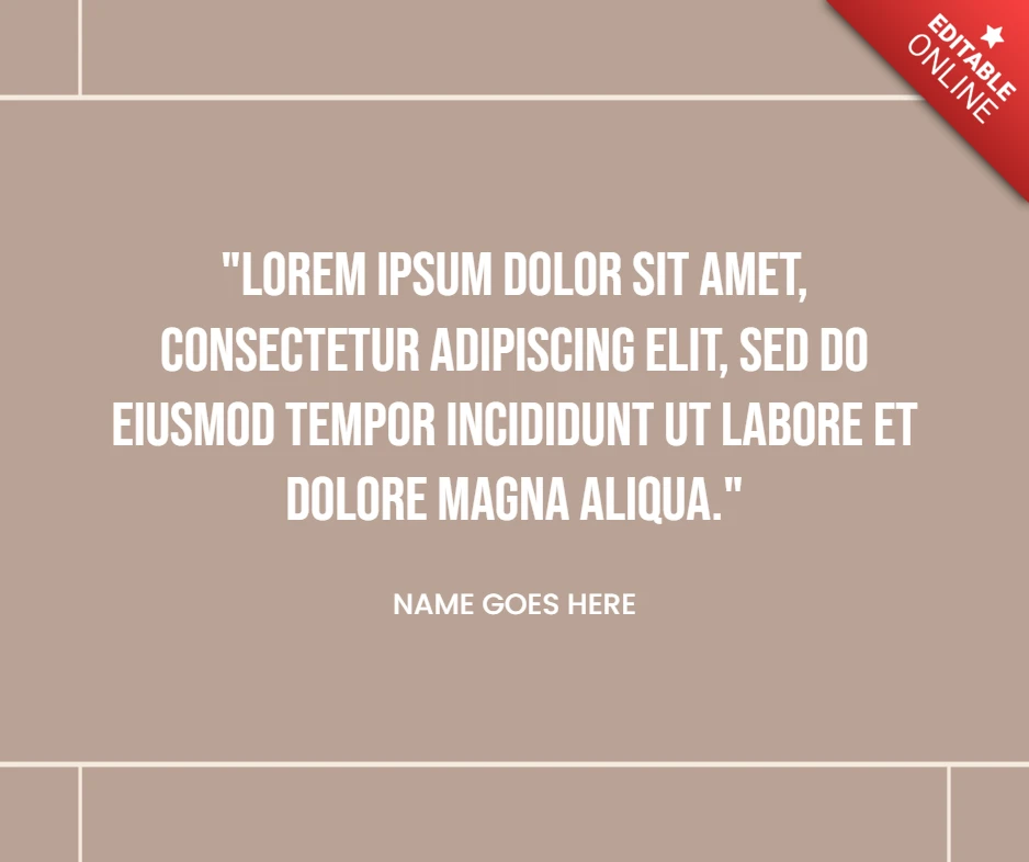 Inspirational Quote For Professionals Post Design Template