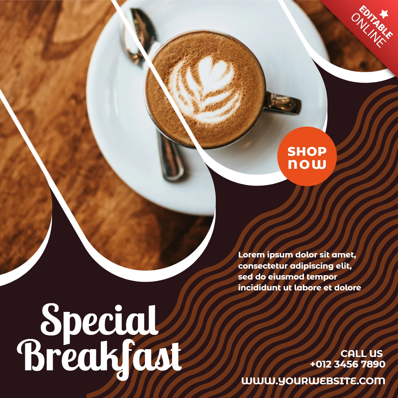 Coffee Sale Instagram Post Design Template