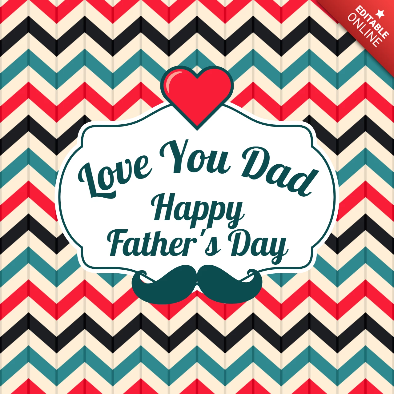 Plantilla de diseño de banner de tarjeta de feliz día del padre