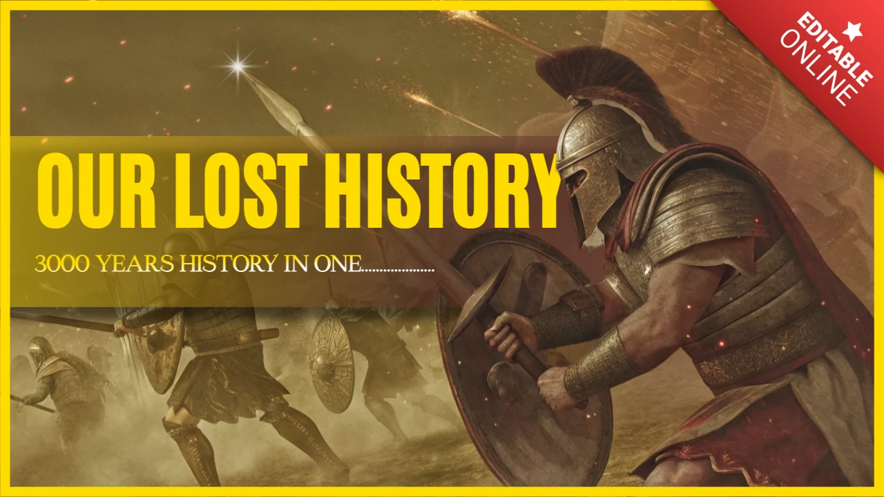 YouTube Thumbnail for Historical Mysteries Customizable Template Design