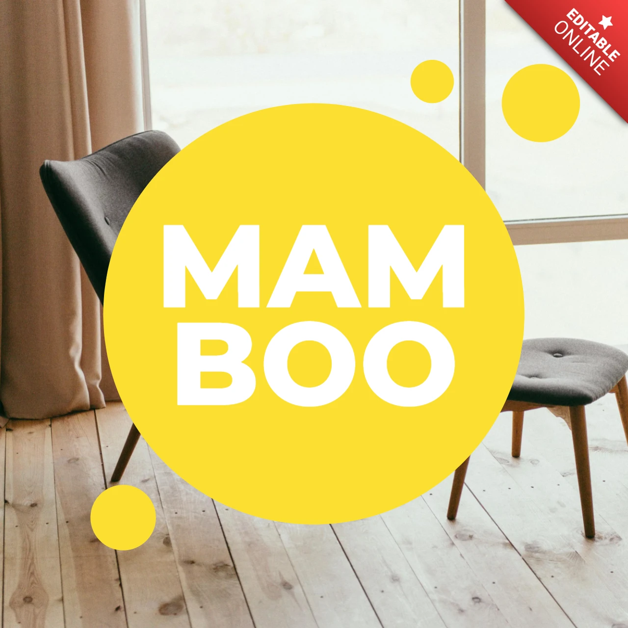 Mamboo カラフルなインスタグラム・ソーシャルメディア投稿テンプレート