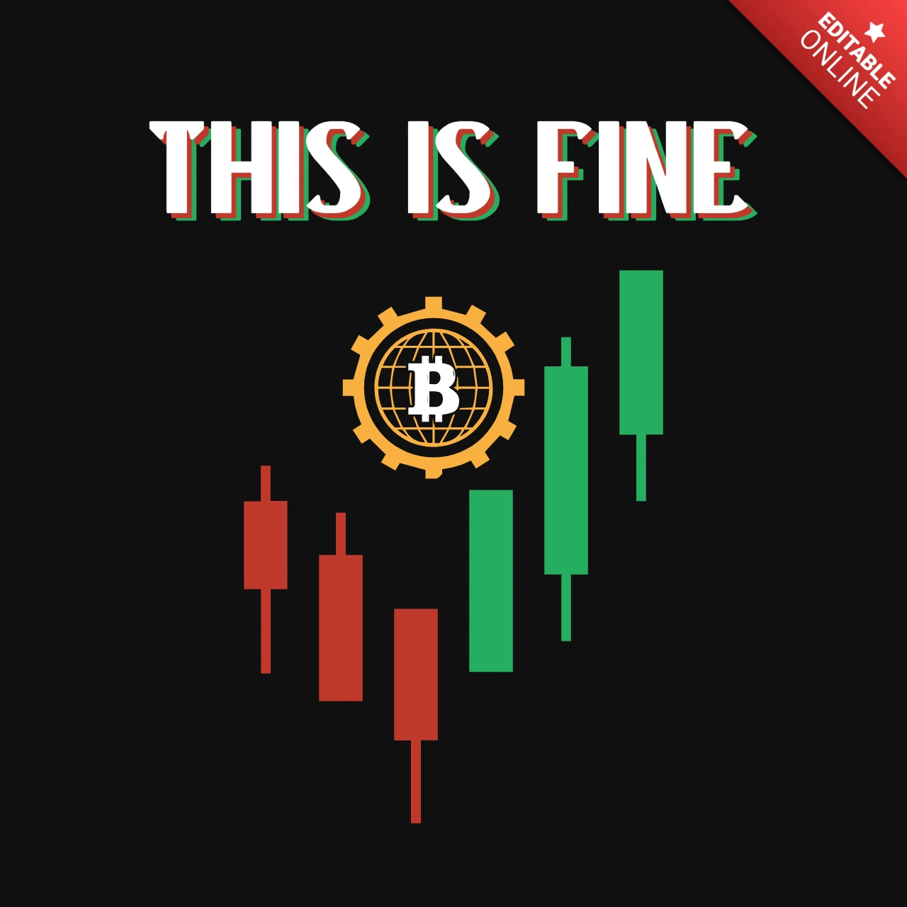 Dies ist gut bitcoin t-shirt design vorlage