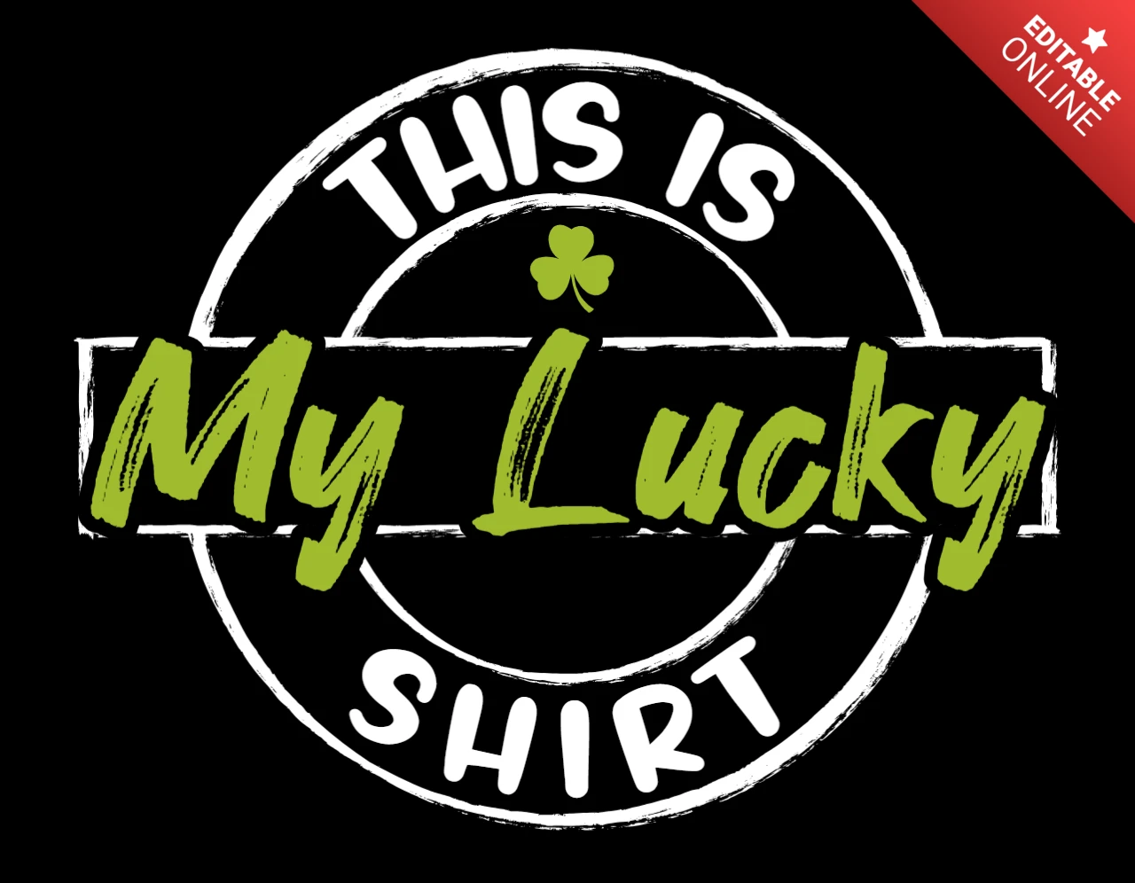 Meu modelo de design de camisa da sorte para roupas do dia de São Patrício.