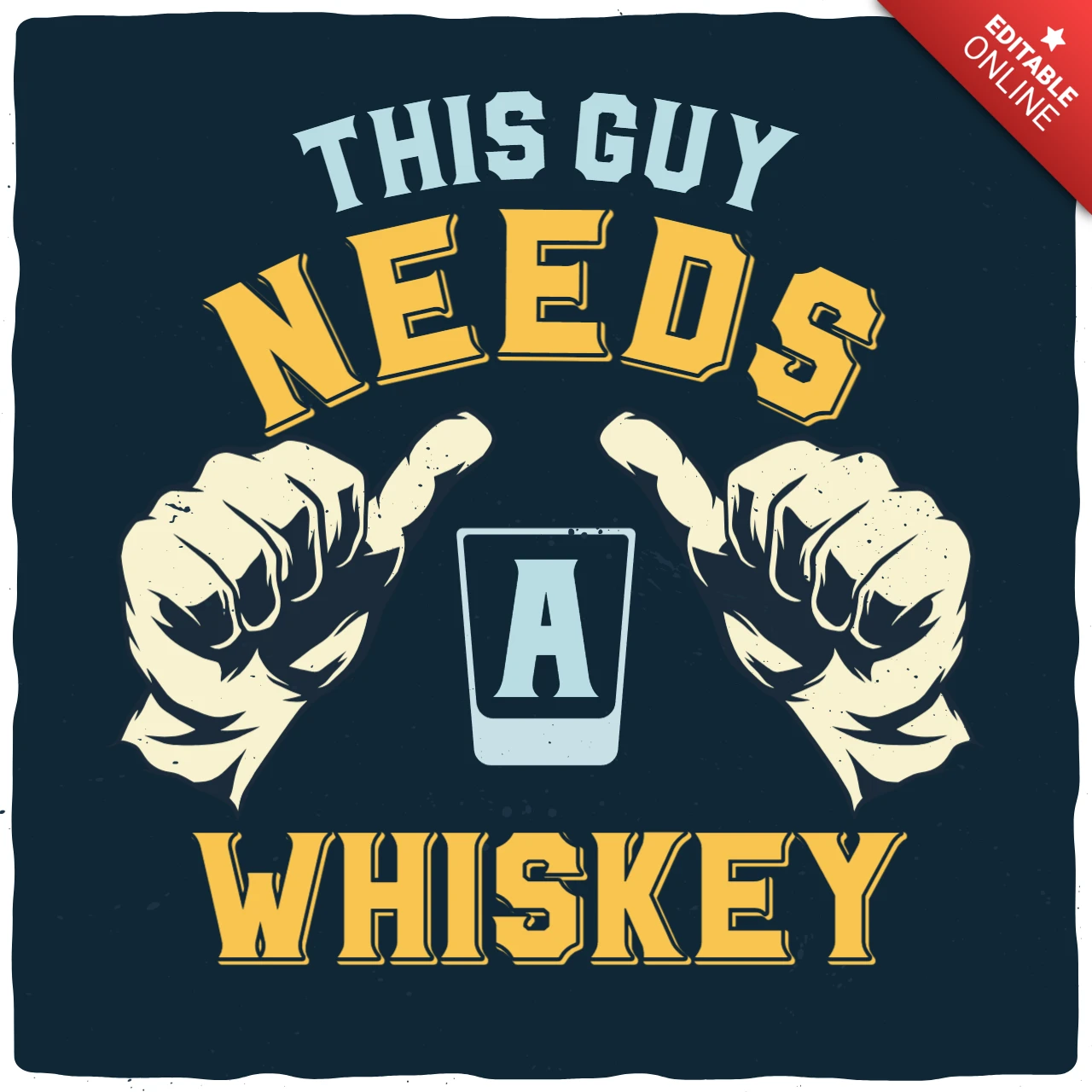 Necesito plantilla de diseño de camiseta vintage de whisky