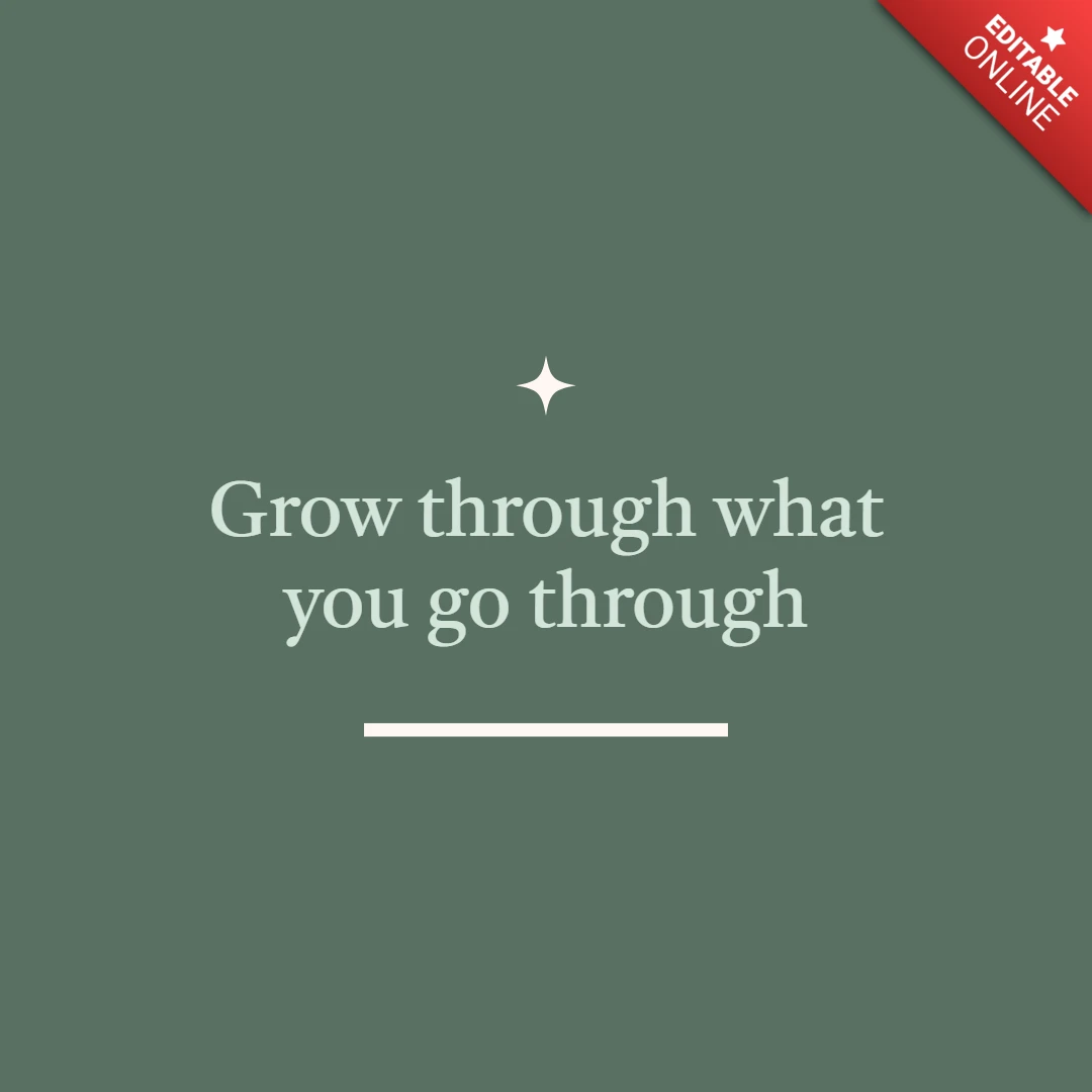 Yogi Uplifting Quote Instagram Post Design Template