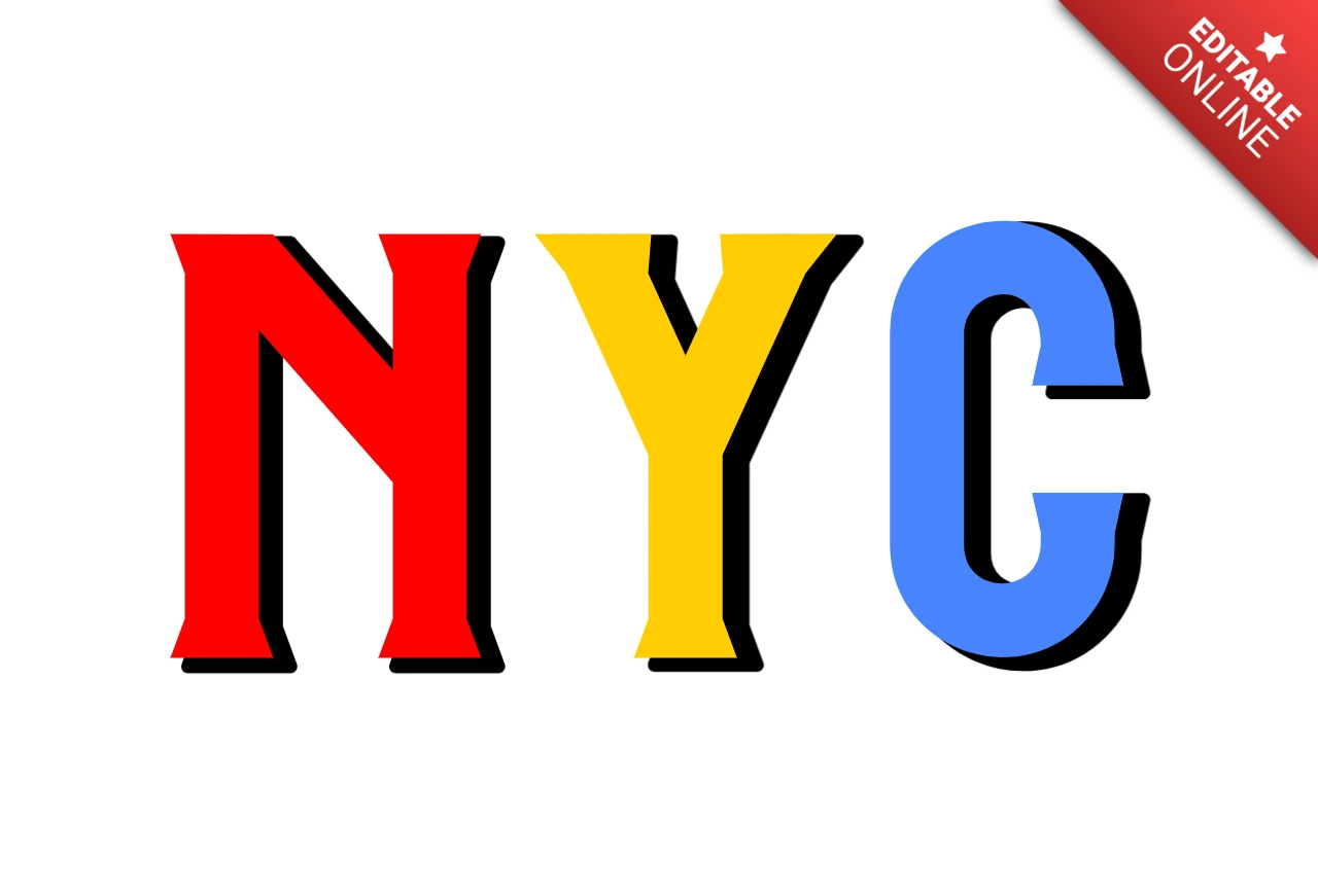 NYC Typography T-Shirt Design Template