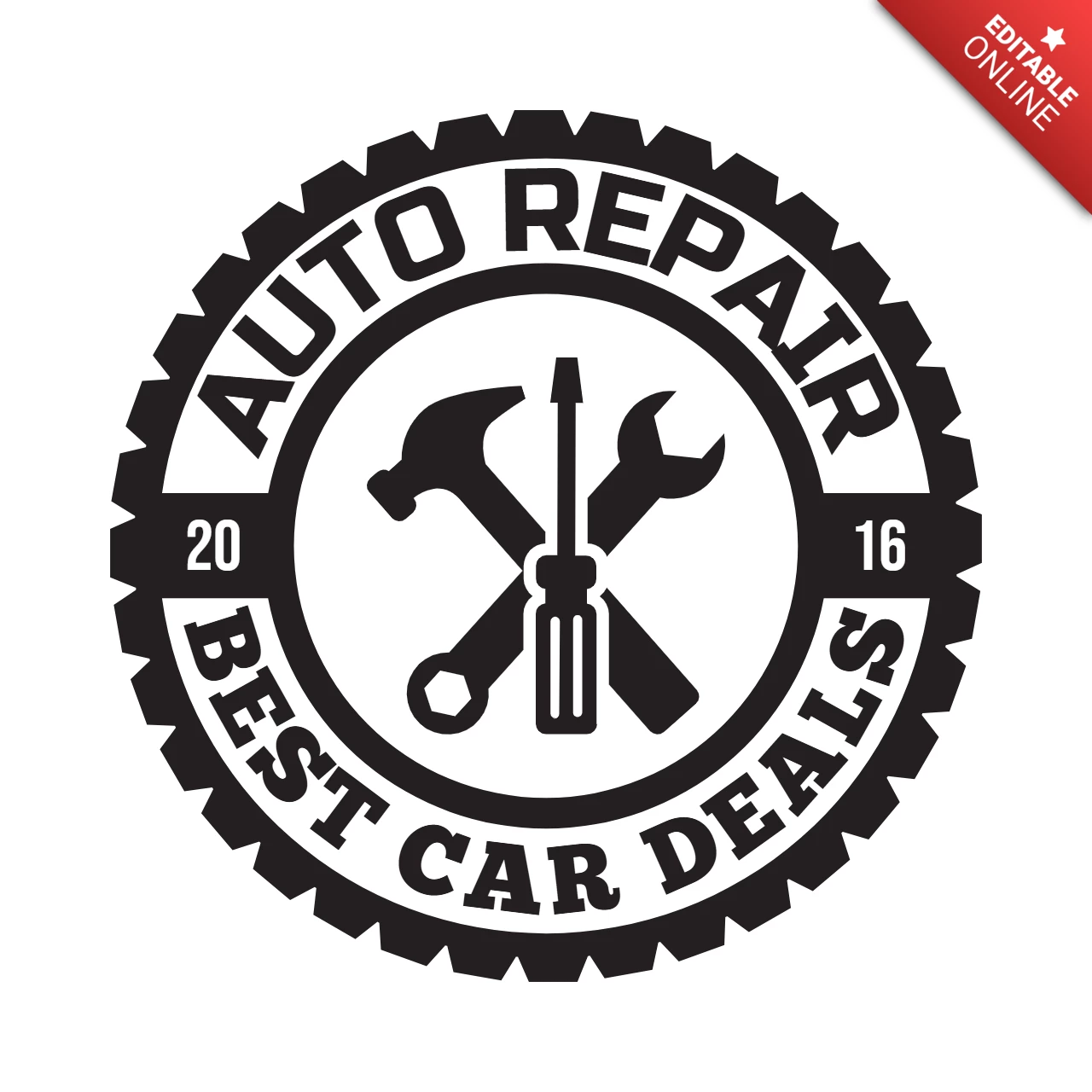 Autoreparaturservice Logo Design Vorlage