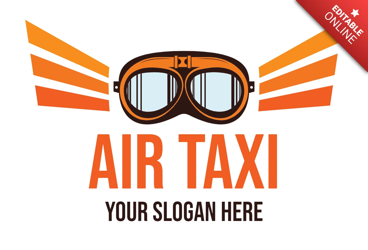Air Taxi Badge Template Design