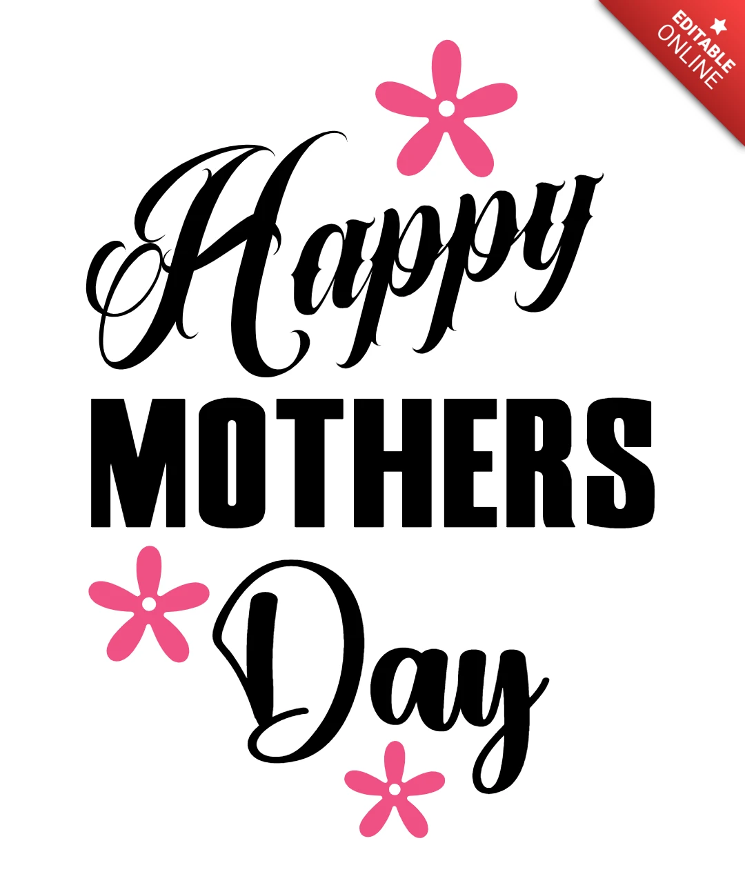 Plantilla de diseño de camiseta para el feliz día de la madre