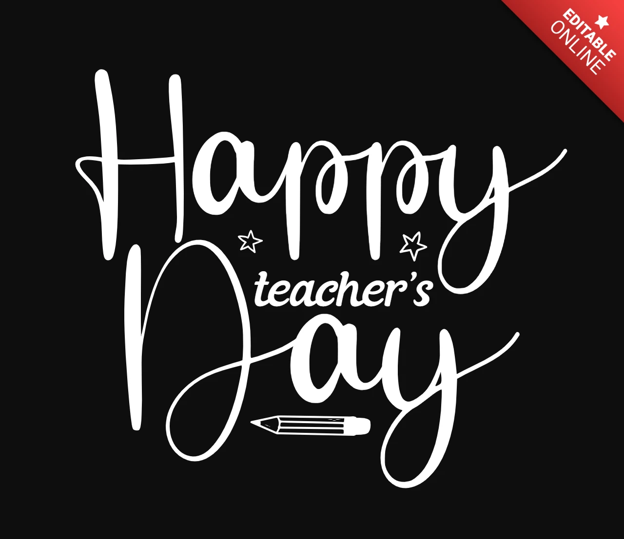 Happy Teachers Day T-Shirt Design Template