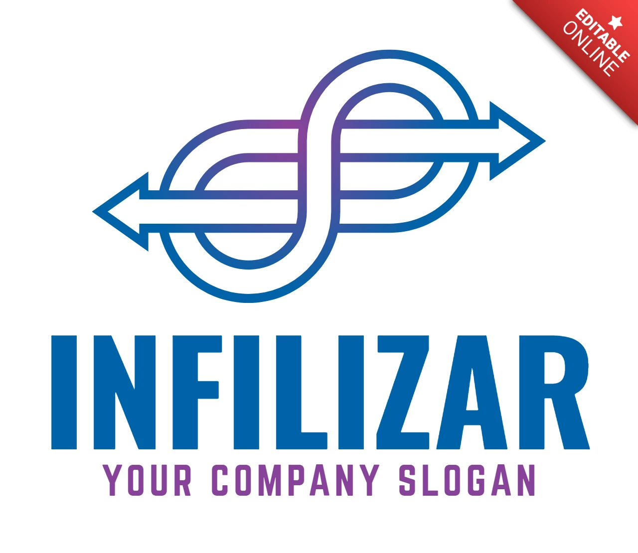 Infilizar の抽象的なロゴ デザイン テンプレート