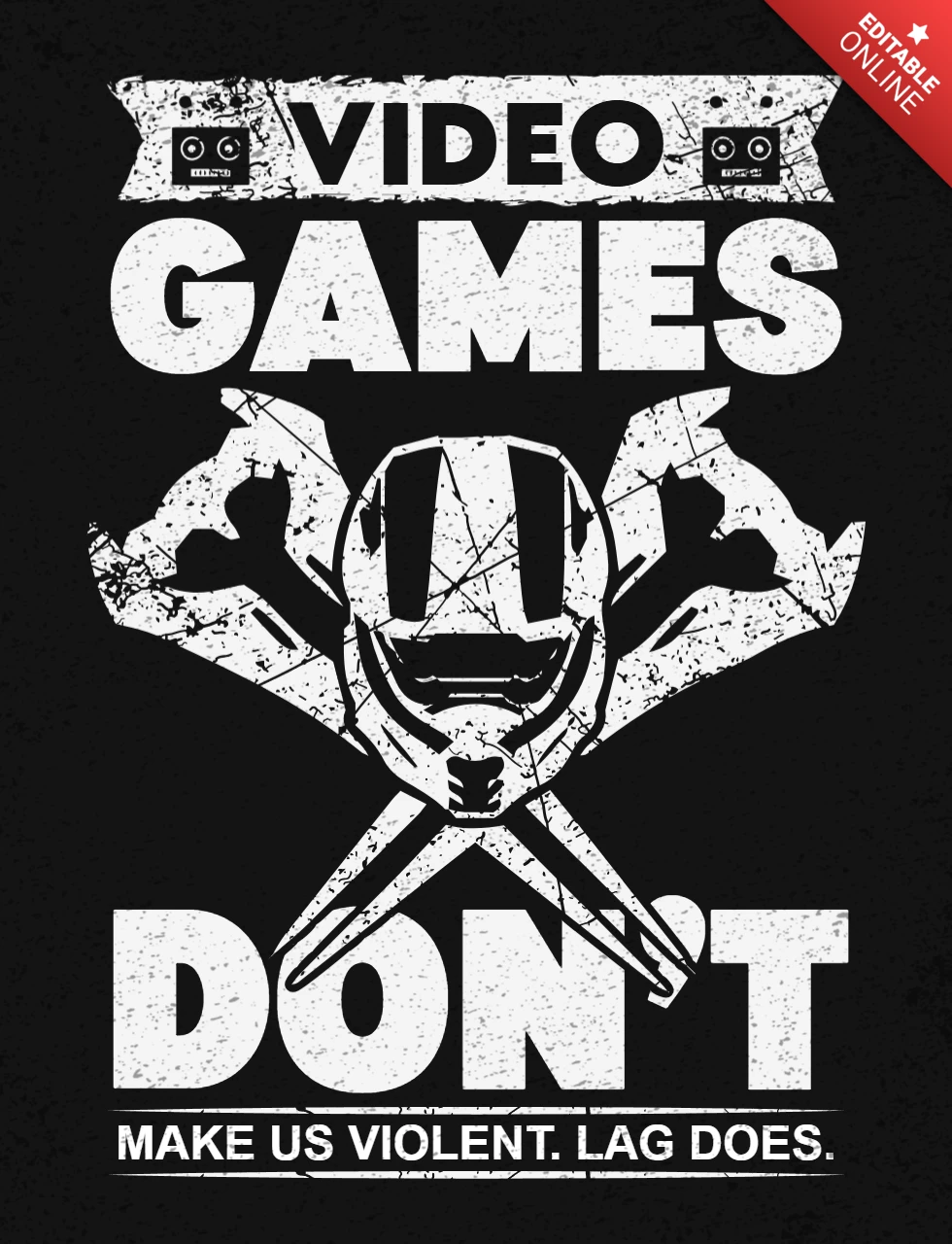 Les jeux vidéo ne nous rendent pas violents, le décalage est le jeu, c'est une citation, modèle de t-shirt
