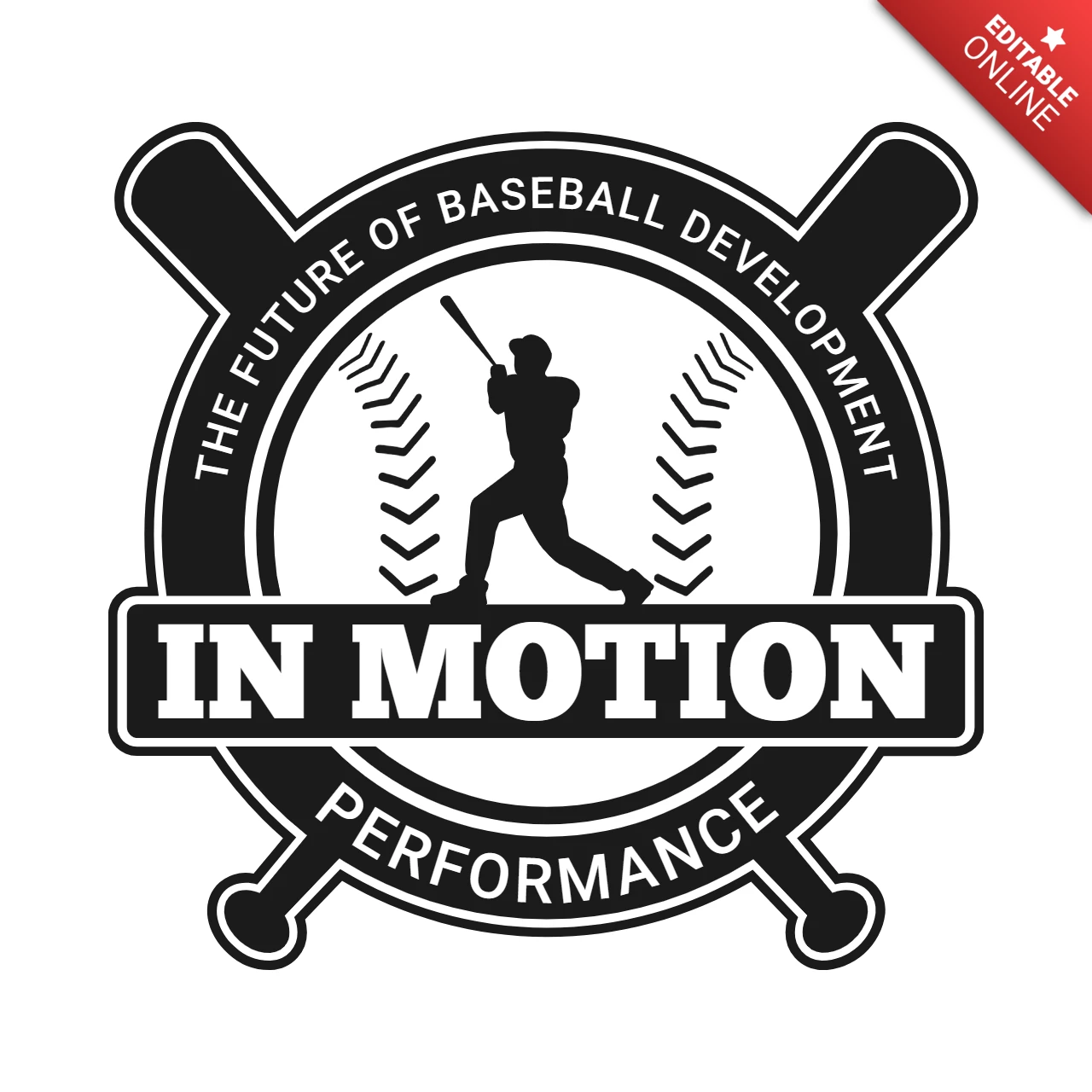 Designvorlage für das Sportlogo der Baseballmeisterschaft
