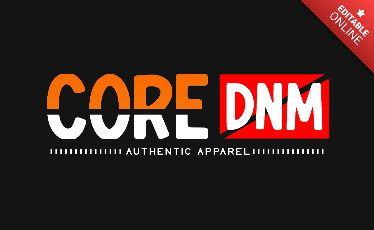 Core Denim Typography T-Shirt Design Template