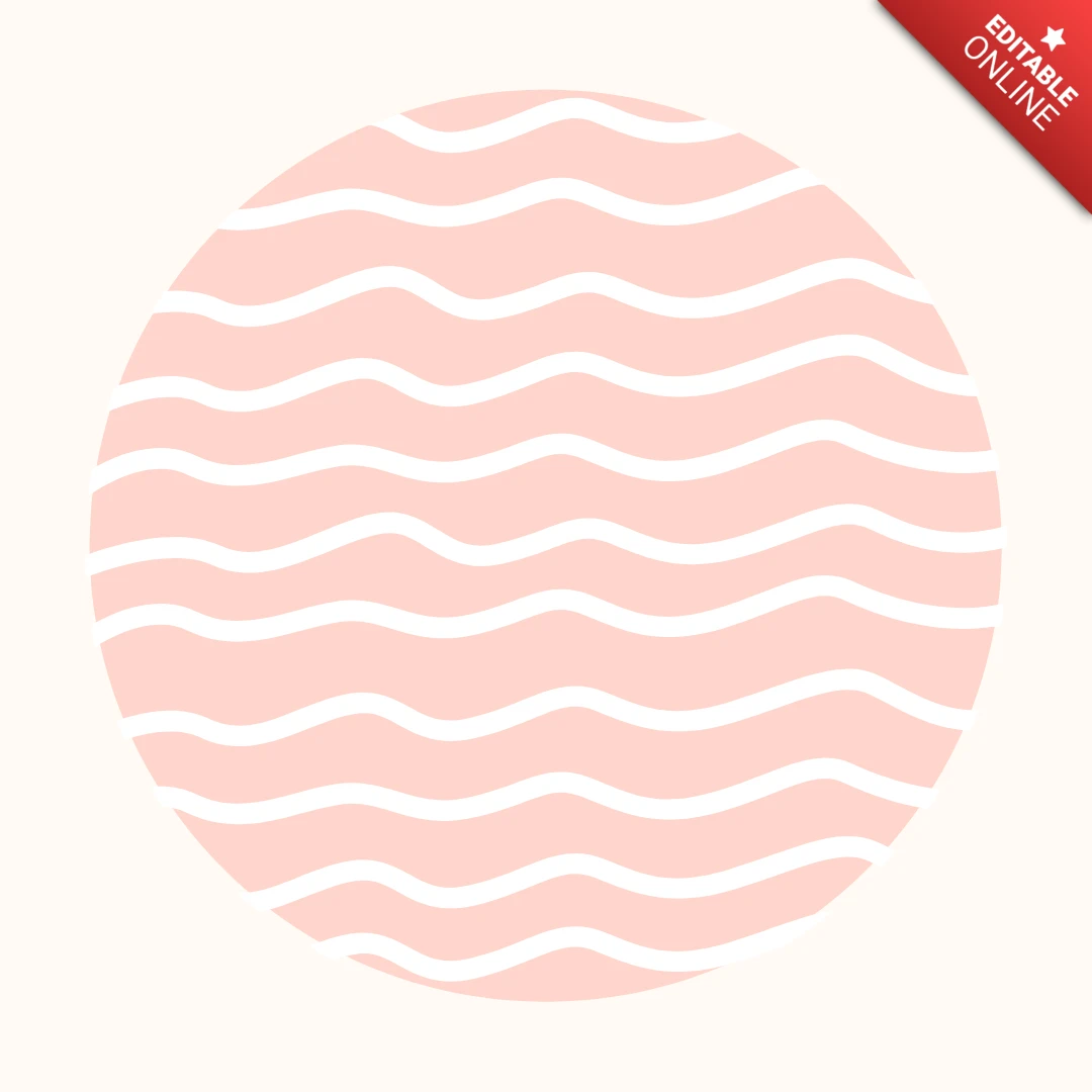 Rosa abstrakte Wellen Instagram Story Highlight Cover Design-Vorlage