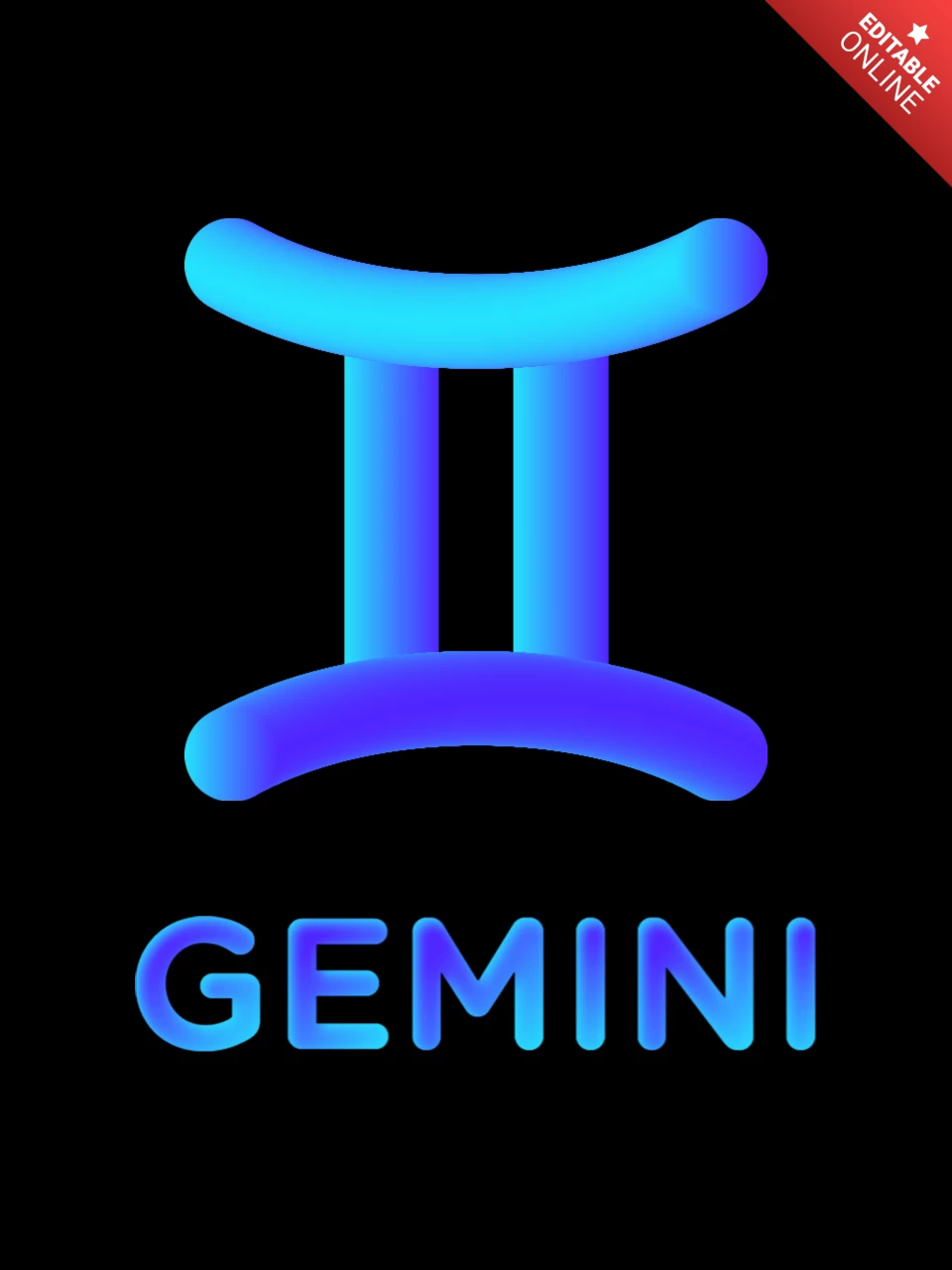 Gemini Zodiac Astrologic T-shirt Design