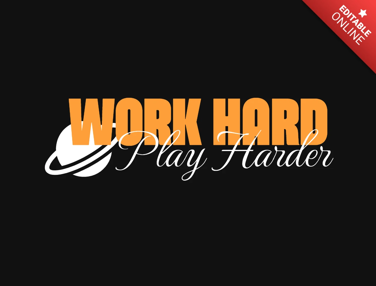 Motivational Quote T-Shirt Design Template with Bold Typography