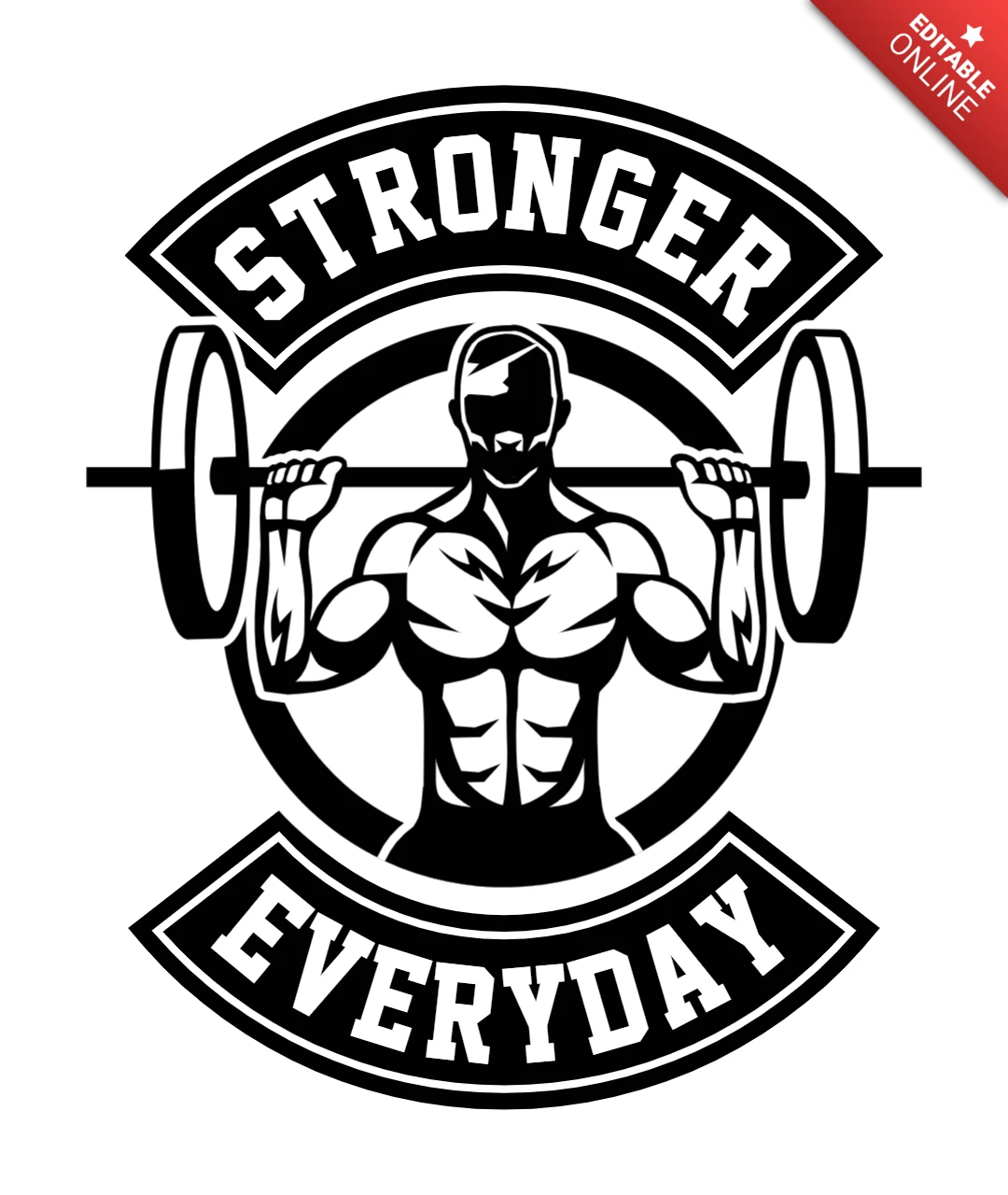 Modello di design per t-shirt Stronger everyday